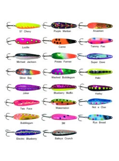 Flashback Trolling Spoons Classic Colors