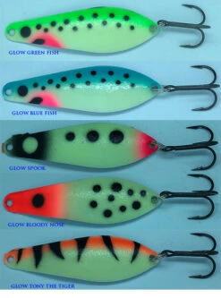 Creative Touch Glow Humpy Trolling Spoons